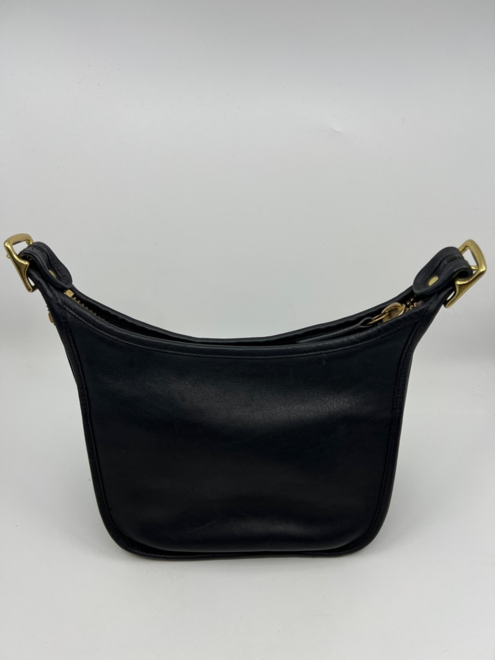 Vintage Coach Janice’s Legacy shoulder bag Black Glove Tanned Leather 9950 - Picture 3 of 16